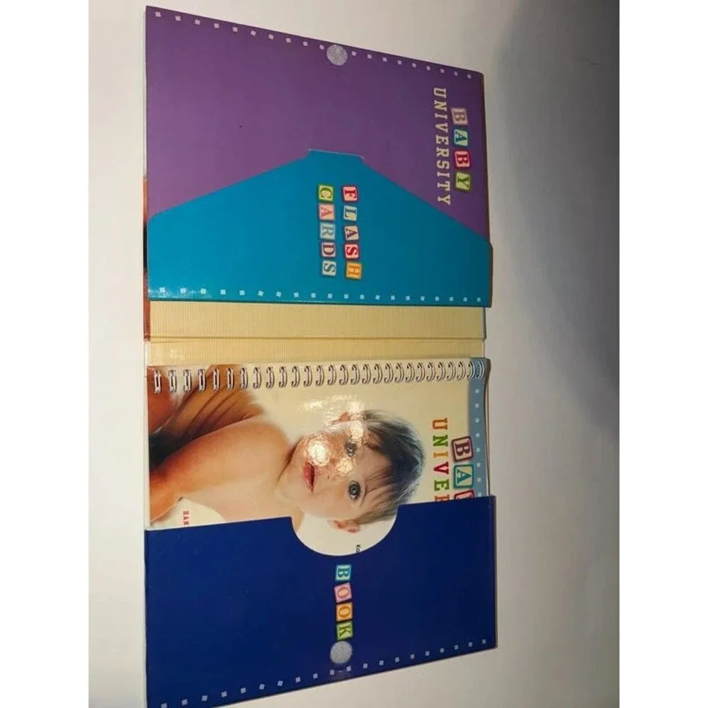 Baby university book and flashcards